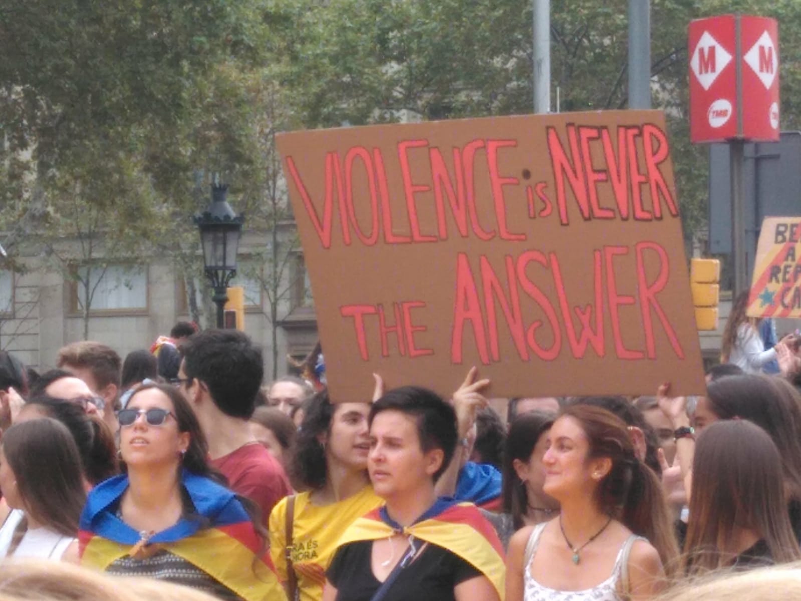 Demonstrācija 3.10.2017. Foto: Ana Garcia