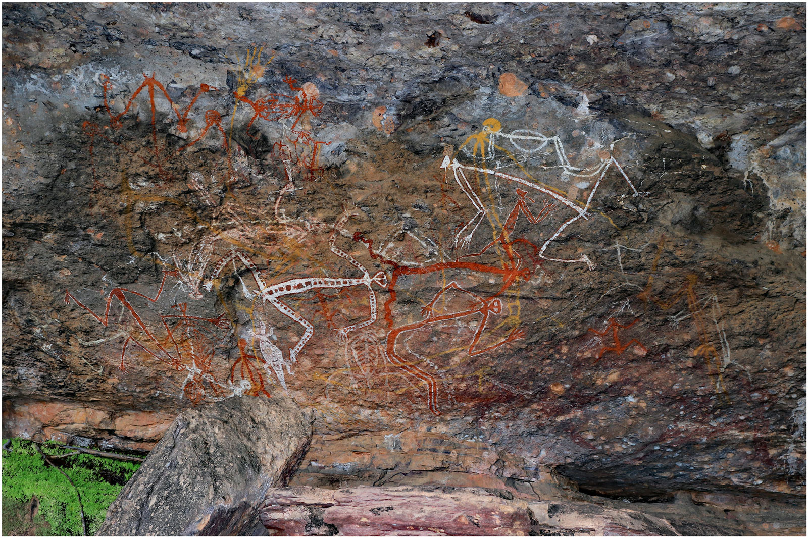 Ancient artwork site, Nourlangie, Kakadu National Park, Northern Territory